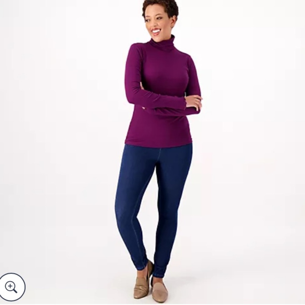 Encore by Idina Menzel Knit Denim Legging